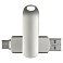 Флеш накопитель  USB 3.0 + TYPE C Cupertino, металл, серебристый матовый, 32 GB small_img_1