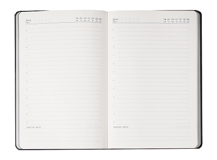 Ежедневник Flexy Cambric А5, серый, недатированный, в гибкой обложке