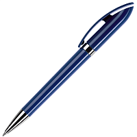 Ручка шариковая, пластик, темно синий/серебро, POLO
