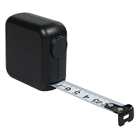 Рулетка Tools Master, 3 метра, черная, пластиковая