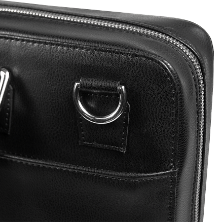 Портфель для ноутбука Stanford Leather из натуральной кожи,  черный
