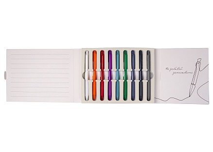 Набор шариковых ручек Print Sample №3 Flora Сolor (9 штук) в футляре