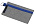 Универсальный пенал из переработанного полиэстера RPET Holder, серый/синий_серый/синий