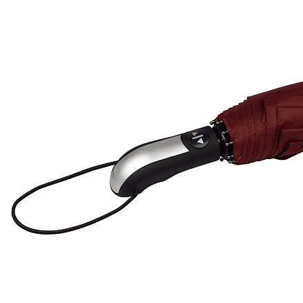 Зонт складной автоматический Forest BERGEN, диаметр 116 см, 10 панелей, с UV защитой без подарочной коробки, бордовый