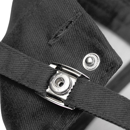 Кепка 6-панельная Oxford 300, c белым сендвичем, черная