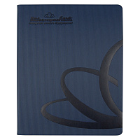 Еженедельник City Agenda Happy Line Print Sample Белгазпромбанк A4, темно-синий, в твердой обложке