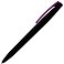 Ручка шариковая, пластиковая софт-тач, Zorro Color Mix, черная/фиолетовая small_img_1