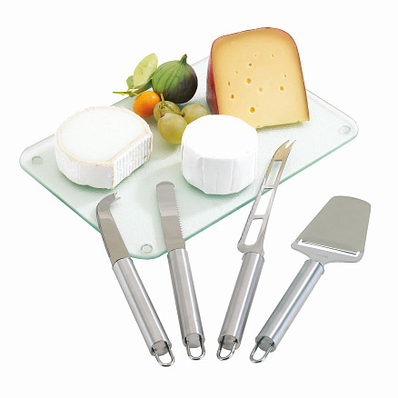 Набор столовых приборов для сыра CHEESE, серебристый
