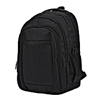 Рюкзак Travel с отделением для ноутбука, водоотталкивающий, нейлоновый, черный