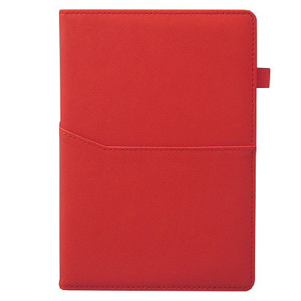 Ежедневник Smart Asti Linen А5, красный, недатированный, в твердой обложке с поролоном
