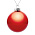 Елочный шар Finery Gloss, 10 см, глянцевый красный_10 см