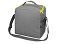 Изотермическая сумка-холодильник Classic c контрастной молнией, серый/зел яблоко small_img_3
