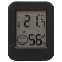 Термометр-гигрометр Phoenix настольный/настенный,с ж/к дисплеем, черный