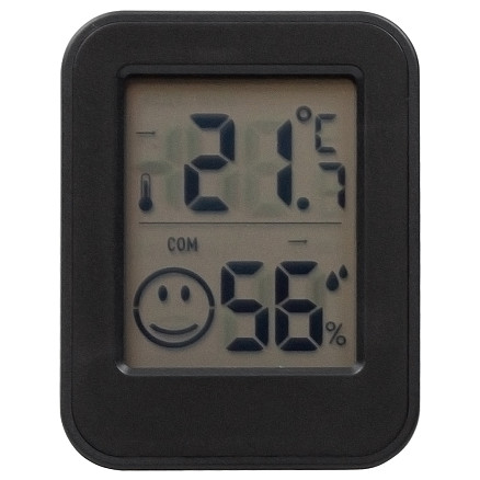 Термометр-гигрометр Phoenix настольный/настенный,с ж/к дисплеем, черный