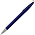 Ручка шариковая, пластик, металл, синий/серебро_синий