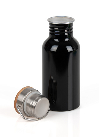 Алюминиевая бутылка ECO TRANSIT, черная