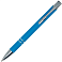 Ручка шариковая, COSMO Soft Touch, металлическая, голубой small_img_2