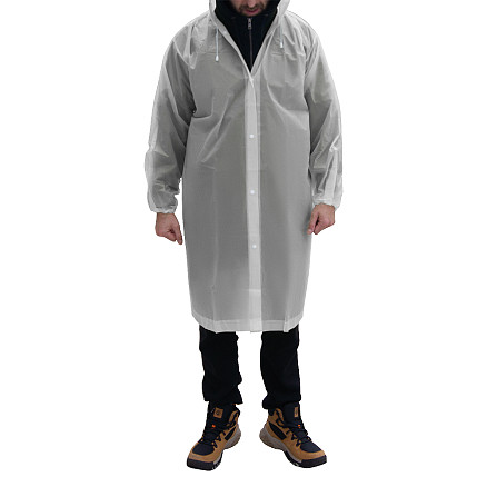 Дождевик RainForest, унисекс, материал EVA, размер M-L, белый