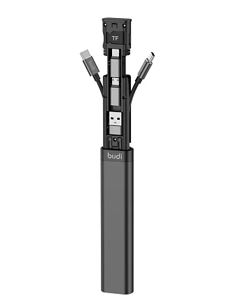 Многофункциональная подставка Budi 9 в 1 и набор адаптеров с кабелем для смартфона, для путешествий