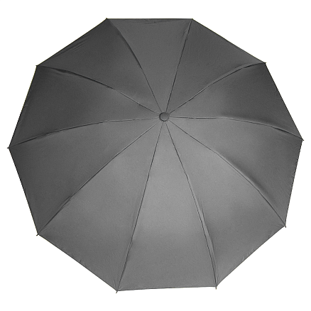 Зонт складной автоматический обратного сложения Forest Liverpool Reverse Safeclosing, диаметр 117 см, 10 панелей, с плавным закрытием, без подарочной коробки, серый