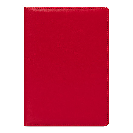 Ежедневник City Nebraska A5, недатированный, красный с золотистым срезом
