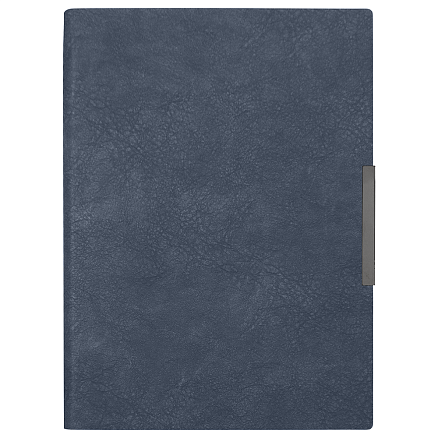 Ежедневник Flexy Foggia Shamois B5, темно-синий, недатированный, в гибкой обложке, в подарочной коробке