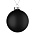 Елочный шар Finery Matt, 10 см, матовый черный_10 см