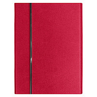 Ежедневник Alfa Bird Petrus A5, красный, недатированный, в твердой обложке с металлическим элементом