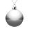 Елочный шар Finery Gloss, 10 см, глянцевый серебристый_10 СМ