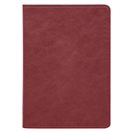 Ежедневник Urban Elegiya Ausone A5, бордовый с золотистым, недатированный, в полугибкой обложке