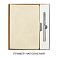 Коробка подарочная, размер  203*220*30 мм,  Solution Gift Linen  для ежедневника и ручки, кремовая с блеском small_img_1