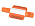 Маркер восковой с щеточками для чистки клавиатуры и монитора_белый/оранжевый