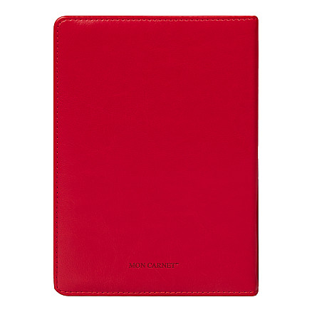 Ежедневник City Nebraska A5, недатированный, красный с золотистым срезом