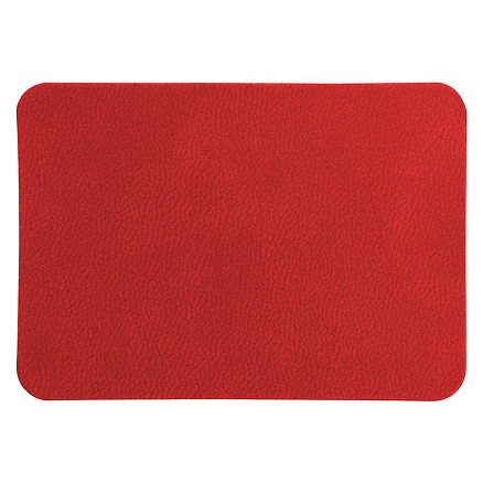 Шеврон Rectangle Latte Soft touch размер 50*70 мм, красный, со скругленными углами