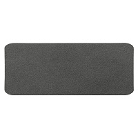 Шеврон Rectangle NUBA размер 50*20 мм, темно-серый, со скругленными углами