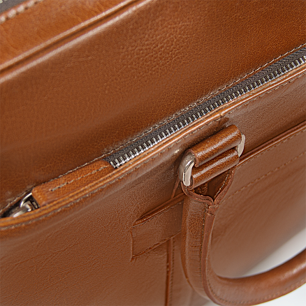 Портфель для ноутбука Vancouver Buffalino Leather из натуральной кожи, коричневый