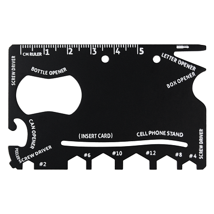 Набор подарочный Solution Everyday Kit Quattro (мультитул, рулетка, ланч бокс, бутылка для воды), черный