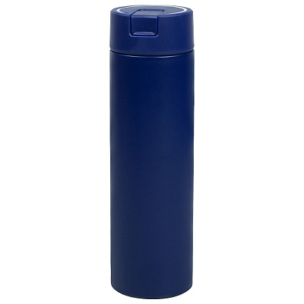 Термос стальной Positano, 460 мл, темно-синий, матовый