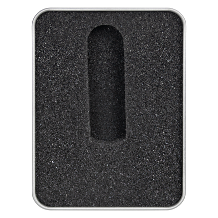 Футляр Memo для флеш накопителя металлический, размер 11,5*8,5 см, серебристый