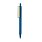 Ручка из переработанного ABS-пластика GRS с бамбуковым клипом_СИНИЙ