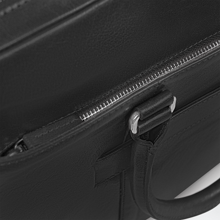 Портфель для ноутбука Vancouver Leather из натуральной кожи, черный