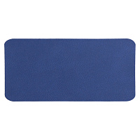 Шеврон Rectangle Latte Soft touch размер 60*30 мм, синий, со скругленными углами