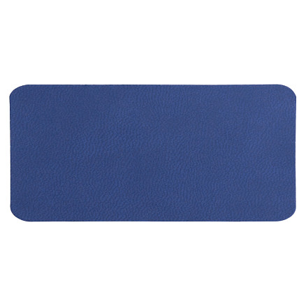 Шеврон Rectangle Latte Soft touch размер 60*30 мм, синий, со скругленными углами