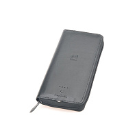 Кошелек Pierre Cardin с power bank 4000 mAh, черный, полиуретан, в подарочной коробке
