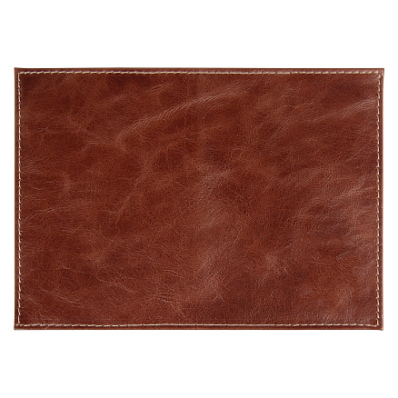 Обложка для паспорта Leather Sky Matt Trend из натуральной кожи, коричневая с белой прострочкой