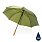 Автоматический зонт-трость с бамбуковой рукояткой Impact из RPET AWARE™, d103 см_ЗЕЛЕНЫЙ