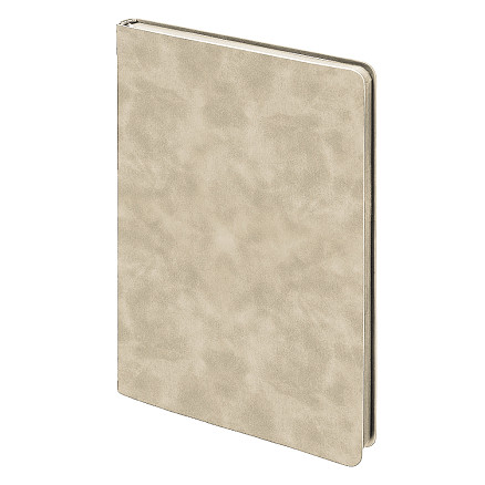 Ежедневник Flexy Luba Print Sample Хлопок А5, бежевый, недатированный, в гибкой обложке