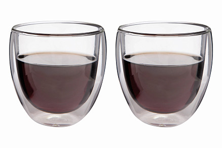 Стакан с двойными стенками DRINK LINE S, прозрачный