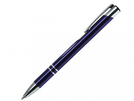 Ручка шариковая, COSMO, металлическая, синяя/серебристая