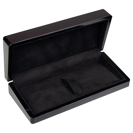 Футляр для одной или двух ручек, розовое дерево, темно-коричневый, в подарочной коробке